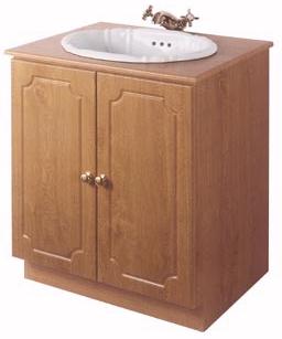 Example image of Woodlands 600mm Traditional Vanity Unit (Natural Oak)