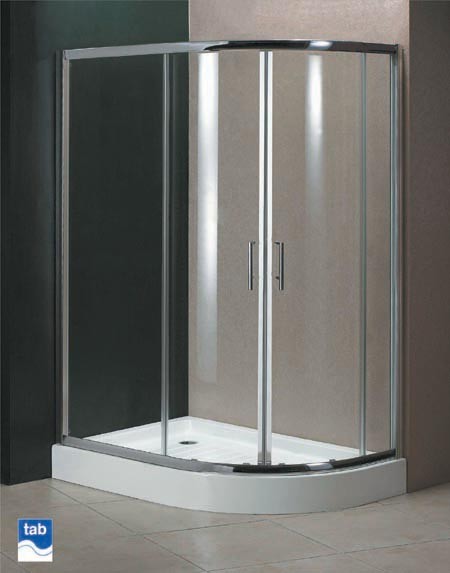 Larger image of Tab Milano 800x1000 offset quad shower enclosure. left / right hand.