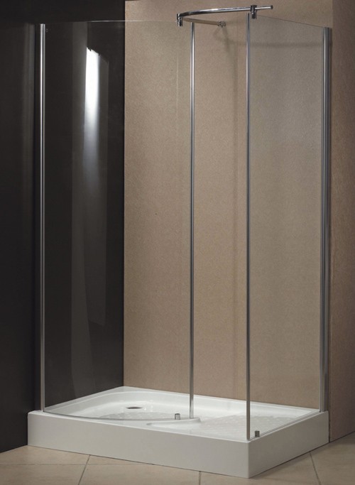 Larger image of Tab Milano 1200x800 walk-in shower enclosure and tray (left handed).