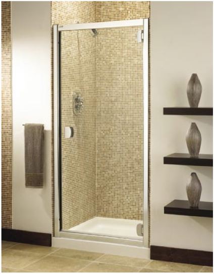 Larger image of Image Ultra 700mm hinged shower enclosure door.