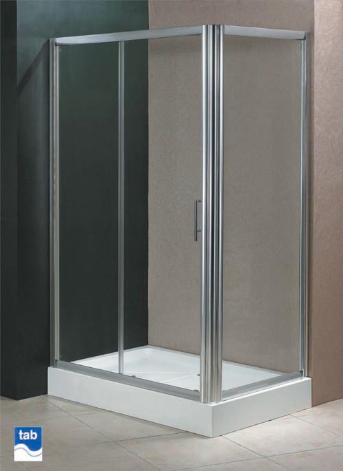 Larger image of Tab Milano 1200x800 shower enclosure (left / right handed).