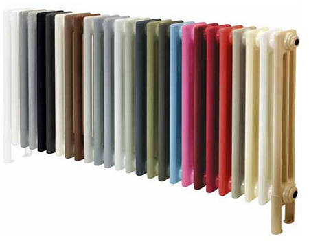 Example image of Colour Heated Towel Rail & Wall Brackets 1080x500 (Window Grey).