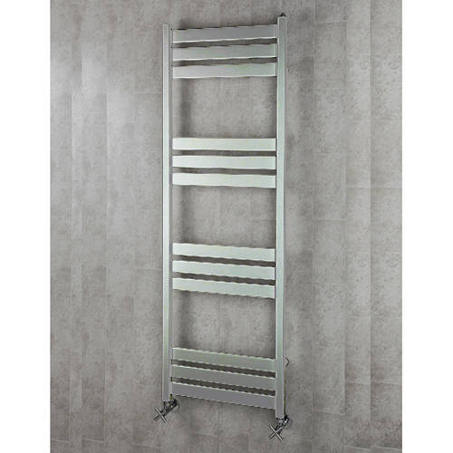 Larger image of Colour Heated Towel Rail & Wall Brackets 1500x500 (Chrome).