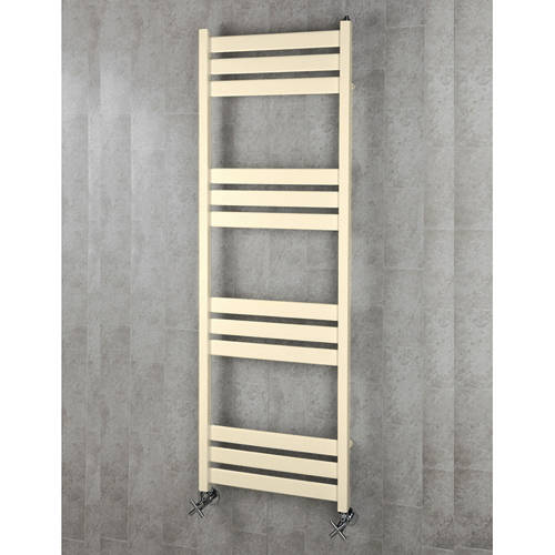 Larger image of Colour Heated Towel Rail & Wall Brackets 1500x500 (Oyster White).