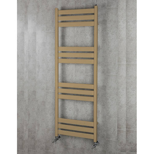 Larger image of Colour Heated Towel Rail & Wall Brackets 1500x500 (Grey Beige).