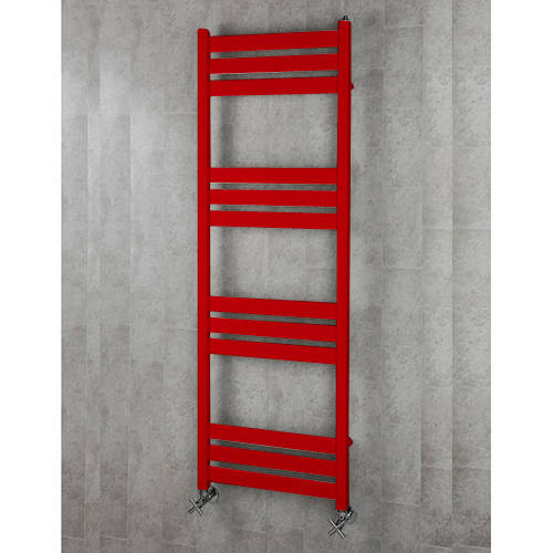 Larger image of Colour Heated Towel Rail & Wall Brackets 1500x500 (Flame Red).