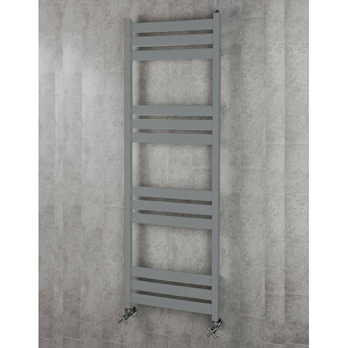Larger image of Colour Heated Towel Rail & Wall Brackets 1500x500 (Window Grey).