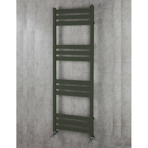 Larger image of Colour Heated Towel Rail & Wall Brackets 1500x500 (Signal Black).