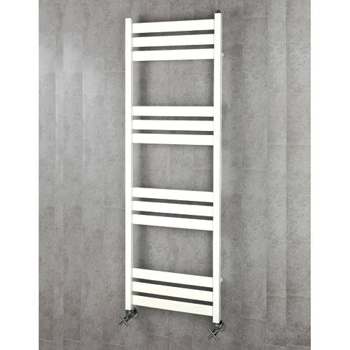 Larger image of Colour Heated Towel Rail & Wall Brackets 1500x500 (Pure White).