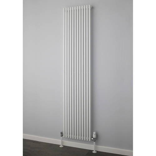 Larger image of Colour Chaucer Single Vertical Radiator 1820x300mm (White).