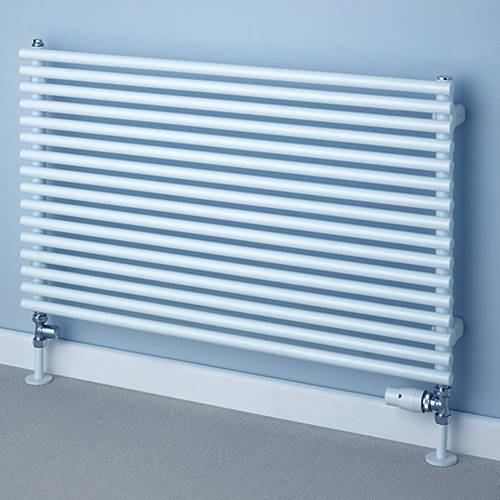 Larger image of Colour Chaucer Single Horizontal Radiator 402x1220mm (White).