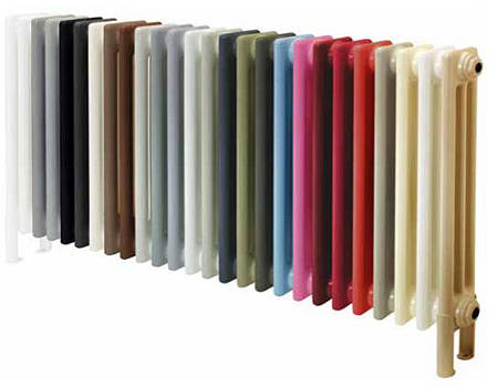 Example image of Colour Chaucer Single Horizontal Radiator 402x920mm (White).