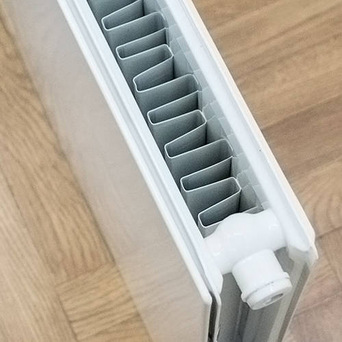 Example image of Colour Faraday Vertical Radiator With Towel Rails 1600x500mm (P+, White).