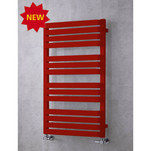 Larger image of Colour Heated Towel Rail & Wall Brackets 1110x500 (Ruby Red).
