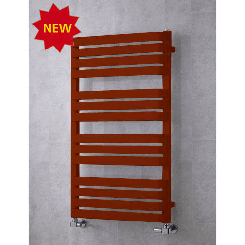 Larger image of Colour Heated Towel Rail & Wall Brackets 1110x500 (Purple Red).