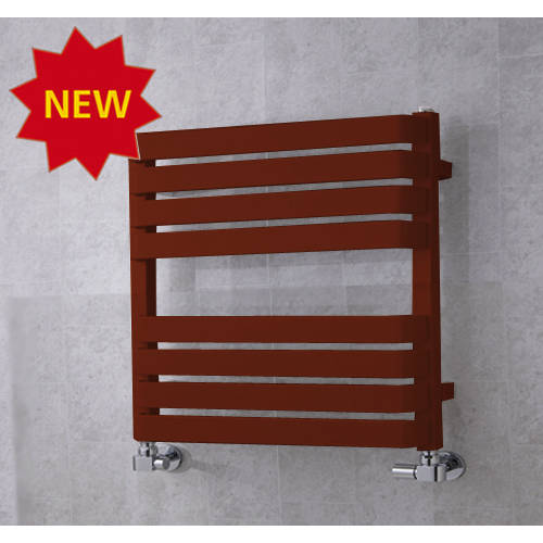 Larger image of Colour Heated Towel Rail & Wall Brackets 655x500 (Purple Red).