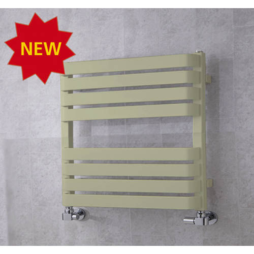 Larger image of Colour Heated Towel Rail & Wall Brackets 655x500 (Pebble Grey).