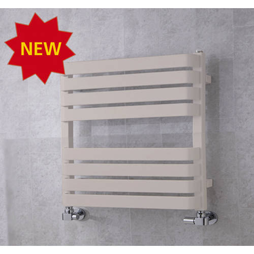 Larger image of Colour Heated Towel Rail & Wall Brackets 655x500 (Light Grey).