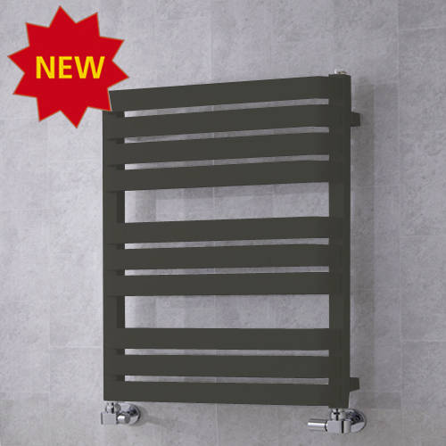 Larger image of Colour Heated Towel Rail & Wall Brackets 785x500 (Grey Olive).