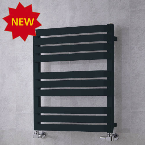 Larger image of Colour Heated Towel Rail & Wall Brackets 785x500 (Anthracite Grey).