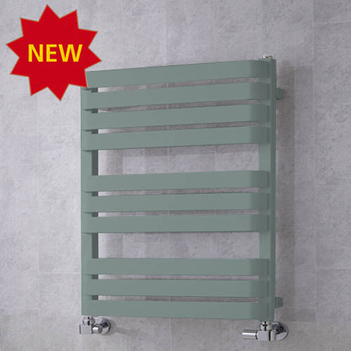 Larger image of Colour Heated Towel Rail & Wall Brackets 785x500 (Traffic Grey A).