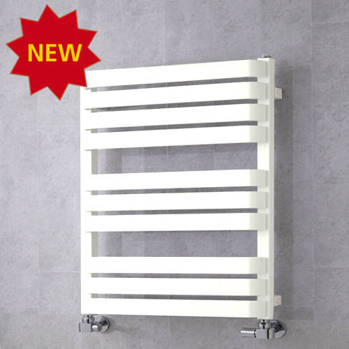 Larger image of Colour Heated Towel Rail & Wall Brackets 785x500 (Pure White).