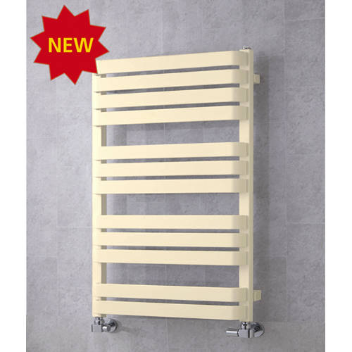 Larger image of Colour Heated Towel Rail & Wall Brackets 915x500 (Oyster White).