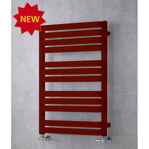 Larger image of Colour Heated Towel Rail & Wall Brackets 915x500 (Purple Red).