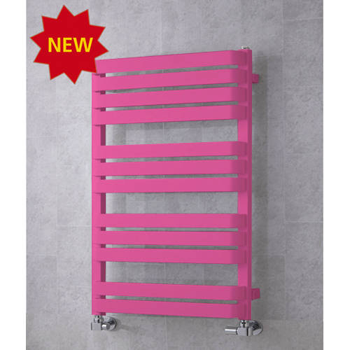Larger image of Colour Heated Towel Rail & Wall Brackets 915x500 (Heather Violet).