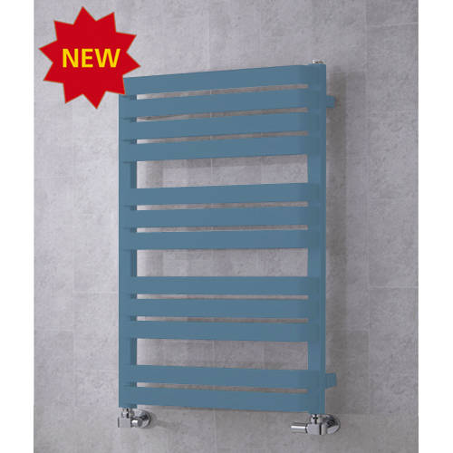 Larger image of Colour Heated Towel Rail & Wall Brackets 915x500 (Pastel Blue).