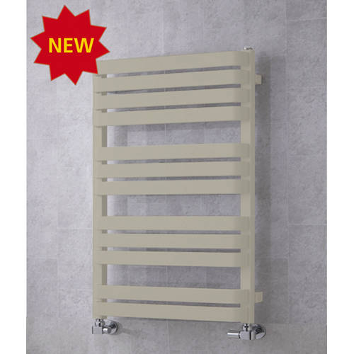 Larger image of Colour Heated Towel Rail & Wall Brackets 915x500 (Pebble Grey).