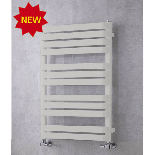 Larger image of Colour Heated Towel Rail & Wall Brackets 915x500 (Light Grey).