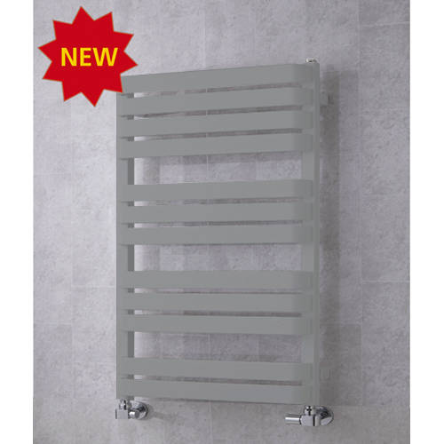 Larger image of Colour Heated Towel Rail & Wall Brackets 915x500 (Window Grey).