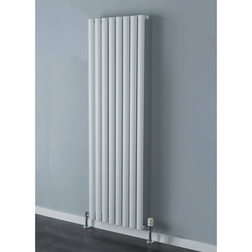 Larger image of Colour Tallis Single Vertical Radiator 1820x300mm (White).