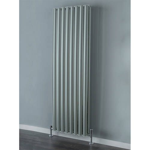 Larger image of Colour Tallis Double Vertical Radiator 1820x300mm (Traffic Grey).