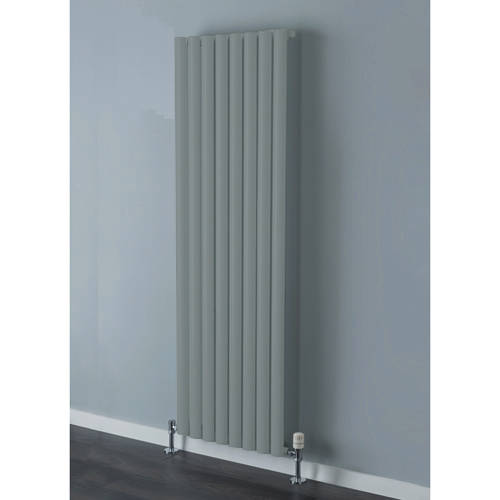 Larger image of Colour Tallis Single Vertical Radiator 1820x600mm (Traffic Grey).