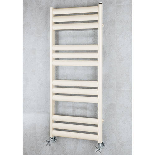 Larger image of Colour Heated Ladder Rail & Wall Brackets 1060x500 (Oyster White).