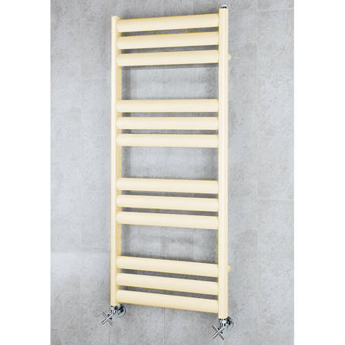 Larger image of Colour Heated Ladder Rail & Wall Brackets 1060x500 (Light Ivory).