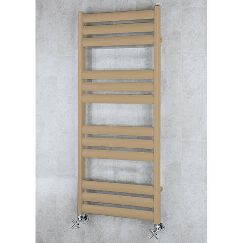 Larger image of Colour Heated Ladder Rail & Wall Brackets 1060x500 (Grey Beige).