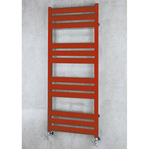 Larger image of Colour Heated Ladder Rail & Wall Brackets 1060x500 (Flame Red).