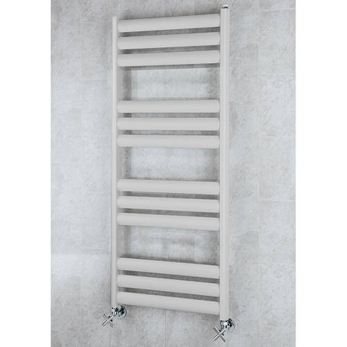 Larger image of Colour Heated Ladder Rail & Wall Brackets 1060x500 (Light Grey).