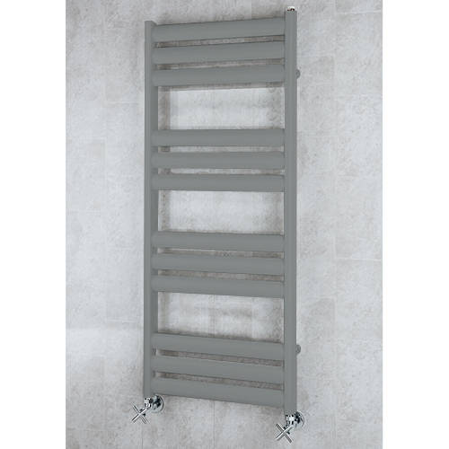 Larger image of Colour Heated Ladder Rail & Wall Brackets 1060x500 (Traffic Grey A).