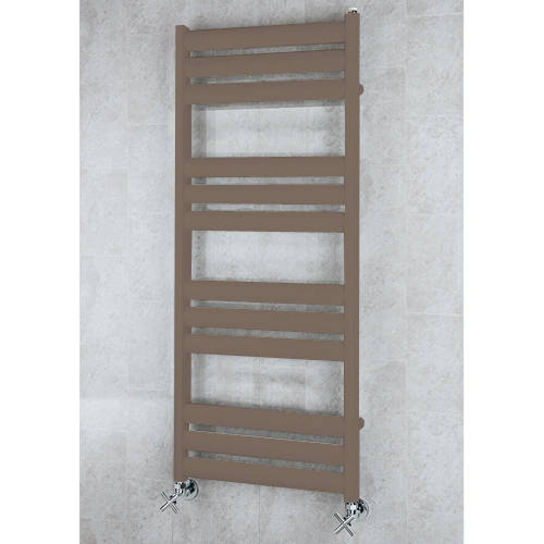 Larger image of Colour Heated Ladder Rail & Wall Brackets 1060x500 (Pale Brown).