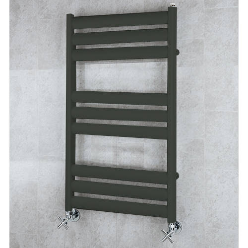Larger image of Colour Heated Ladder Rail & Wall Brackets 780x500 (Signal Black).