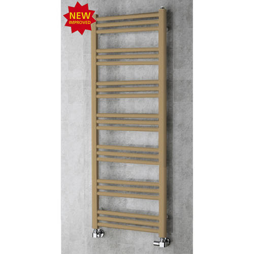 Larger image of Colour Heated Ladder Rail & Wall Brackets 1374x500 (Grey Beige).