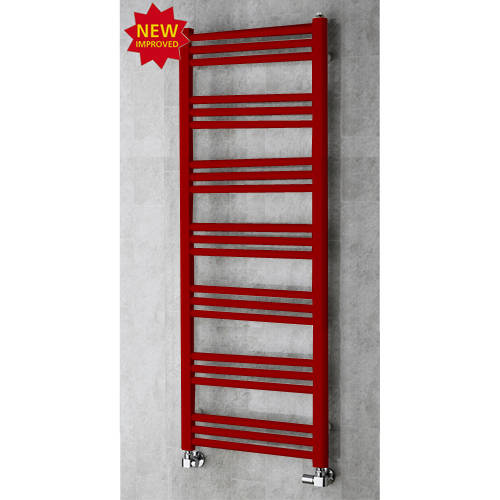 Larger image of Colour Heated Ladder Rail & Wall Brackets 1374x500 (Ruby Red).