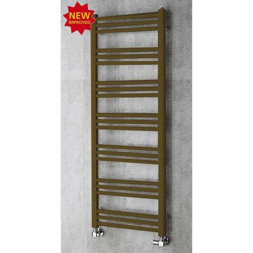 Larger image of Colour Heated Ladder Rail & Wall Brackets 1374x500 (Nut Brown).