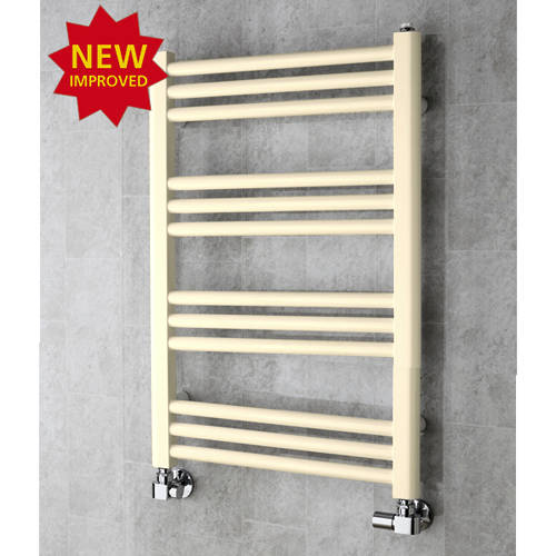 Larger image of Colour Heated Ladder Rail & Wall Brackets 759x500 (Oyster White).