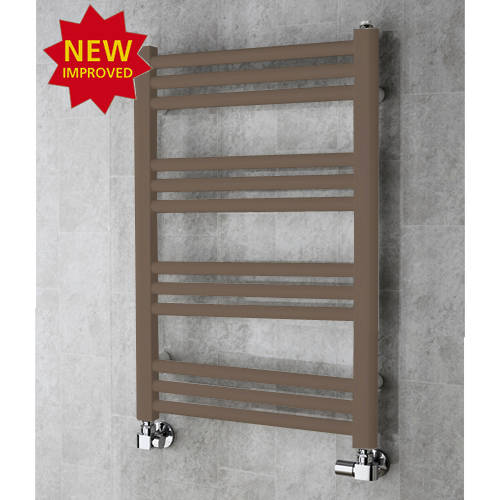 Larger image of Colour Heated Ladder Rail & Wall Brackets 759x500 (Pale Brown).