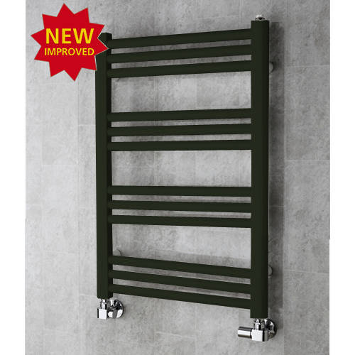 Larger image of Colour Heated Ladder Rail & Wall Brackets 759x500 (Signal Black).